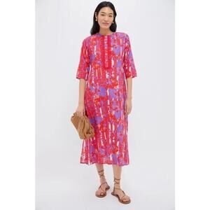 RO'S GARDEN Long Kurta Petunia Coral M - NWT